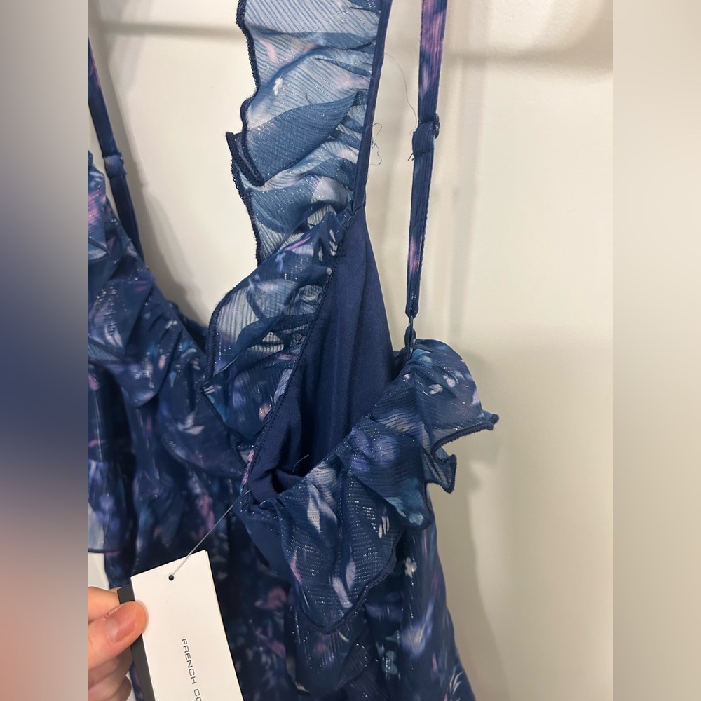 NWT French Connection Aden Bai Frill Mini Dress - Picture 4 of 12